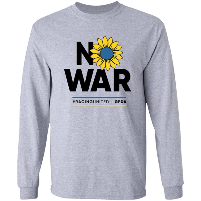 No War Racing United Grand Prix Drivers' Association Gpda Shirt Stand With Ukraine Max Verstappen No War Racing United Grand Prix Drivers' Association Gpda Shirt Stand With Ukraine Max Verstappen