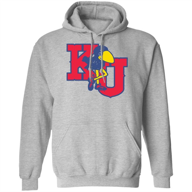 Homefiel Vintage Long Leg Jayhawk Sweatshirt Hoodie Homefiel Vintage Long Leg Jayhawk Sweatshirt Hoodie
