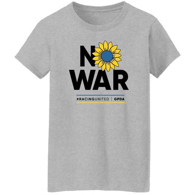 No War Racing United Grand Prix Drivers' Association Gpda Shirt Stand With Ukraine Max Verstappen No War Racing United Grand Prix Drivers' Association Gpda Shirt Stand With Ukraine Max Verstappen