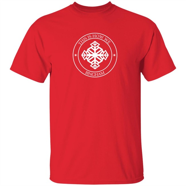 This Is How We Bingham Merch Logoflake Tee Shirt