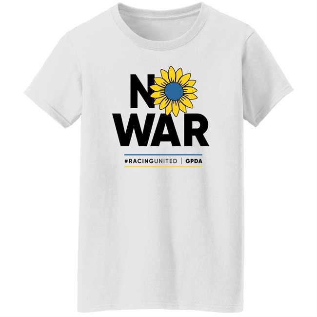 No War Racing United Grand Prix Drivers' Association Gpda Shirt Stand With Ukraine Max Verstappen No War Racing United Grand Prix Drivers' Association Gpda Shirt Stand With Ukraine Max Verstappen