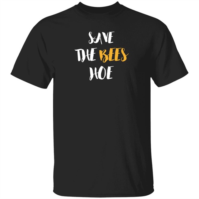 Auntie Curlybeviie Bev Save The Bees Hoe Shirt
