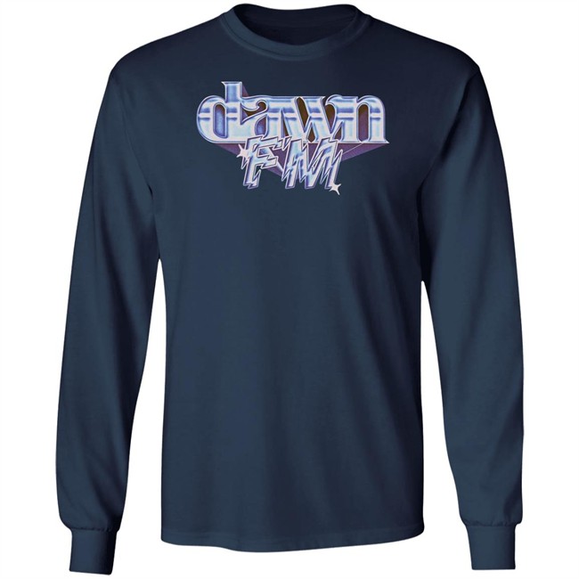 The Weeknd After Hours Merch Dawn Fm Chrome Title Tee Shirt The Weeknd After Hours Merch Dawn Fm Chrome Title Tee Shirt