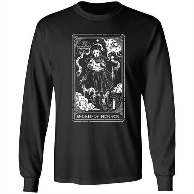 World Of Horror Merch Ominous Tarot Long Sleeved Shirt