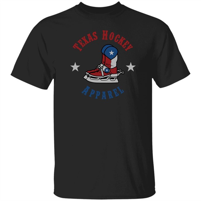 Texas Hockey Apparel The Black New Boot Goofin Tee Shirt