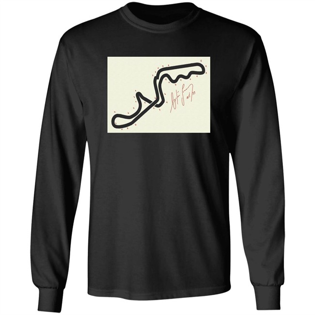 Matt Bishop Ayrton Senna's Hand-Drawn Map Of The Suzuka Gp 1993 Long Sleeve T Shirt