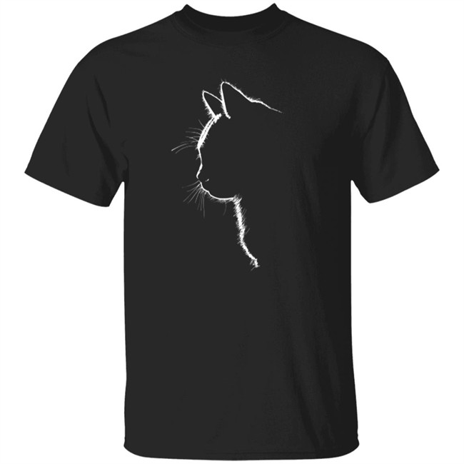 Wholesome Memes Cat Silhouette White Shirt