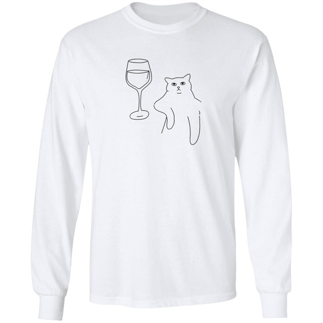 Wine Cat T Shirt Poorly Drawn Cats Wine Cat T Shirt Poorly Drawn Cats