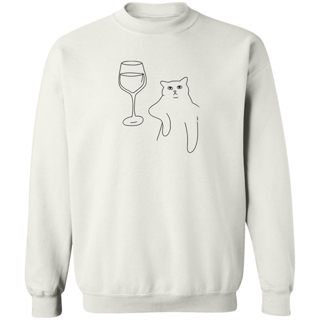 Wine Cat T Shirt Poorly Drawn Cats Wine Cat T Shirt Poorly Drawn Cats