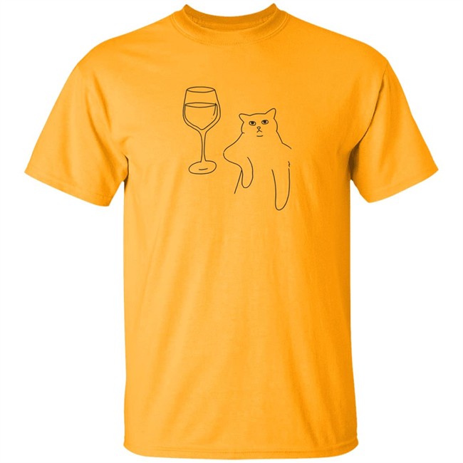Wine Cat T Shirt Poorly Drawn Cats Wine Cat T Shirt Poorly Drawn Cats