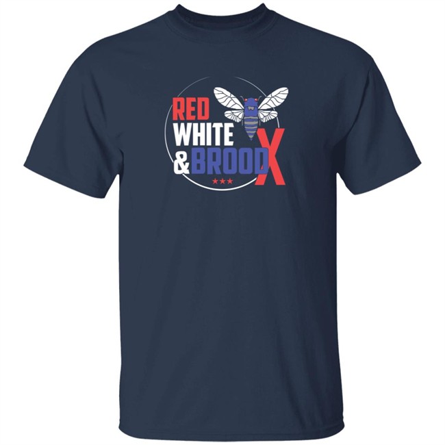 Cincyshirts Red White And Brood X T Shirt Cincyshirts Red White And Brood X T Shirt - Image 3