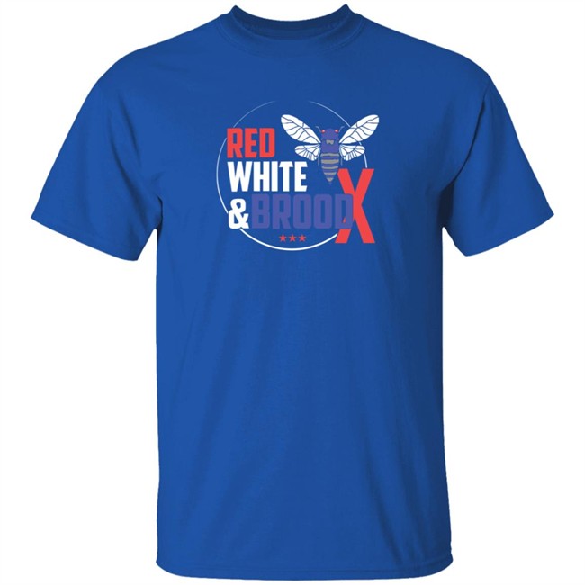 Cincyshirts Red White And Brood X T Shirt Cincyshirts Red White And Brood X T Shirt - Image 5