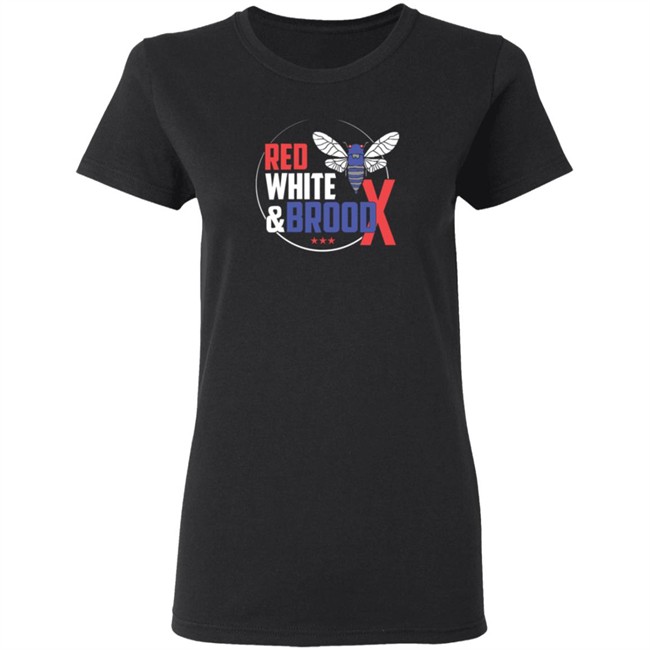 Cincyshirts Red White And Brood X T Shirt Cincyshirts Red White And Brood X T Shirt - Image 6