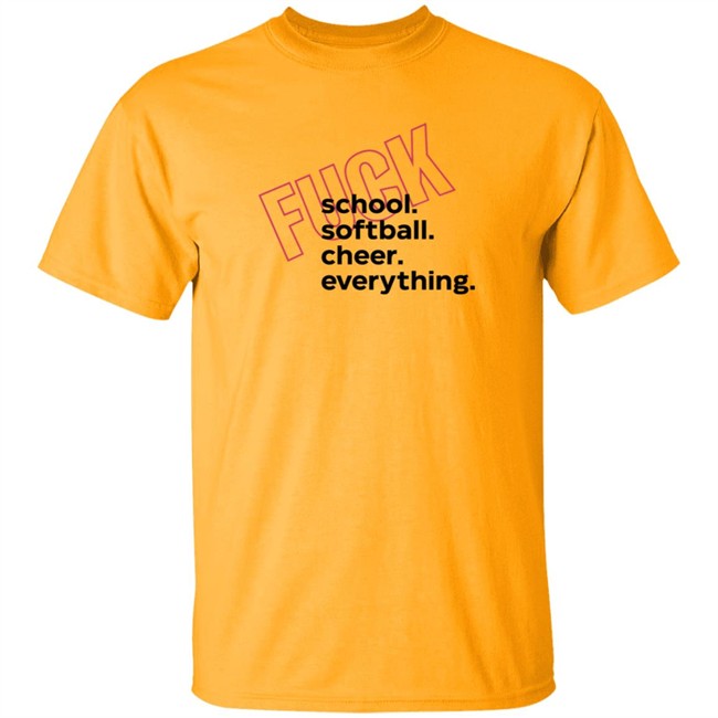 ACLU Shop Merch Fuck Shool Sofball Cheer Everything Shirt ACLU Shop Merch Fuck Shool Sofball Cheer Everything Shirt - Image 2