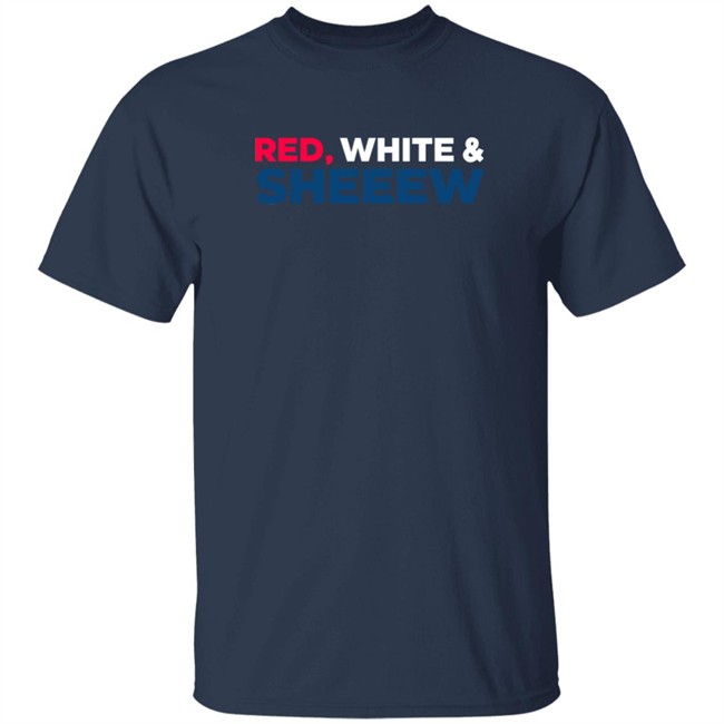 Beef Cake Merch Red White And Sheeew T Shirt Beef Cake Merch Red White And Sheeew T Shirt - Image 3