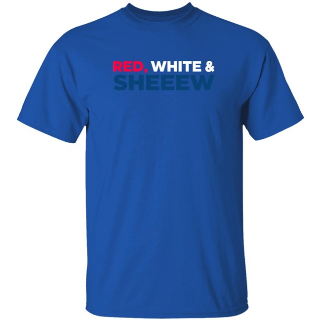 Beef Cake Merch Red White And Sheeew T Shirt Beef Cake Merch Red White And Sheeew T Shirt - Image 5
