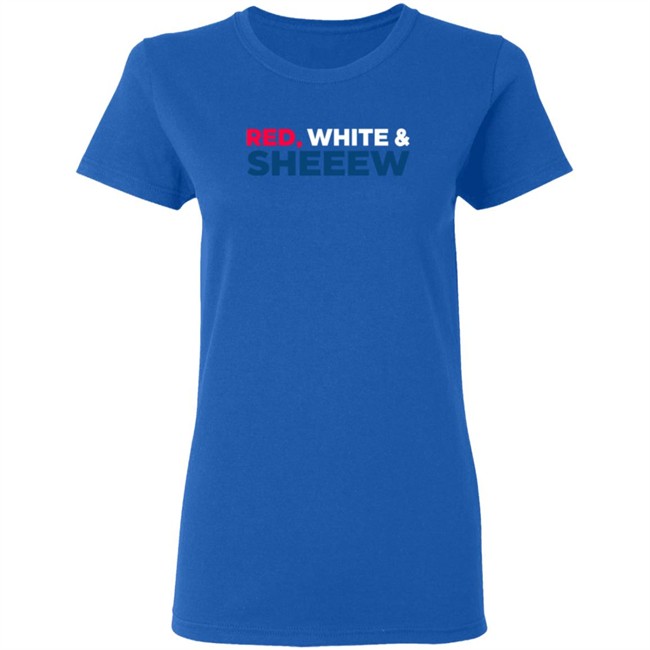 Beef Cake Merch Red White And Sheeew T Shirt Beef Cake Merch Red White And Sheeew T Shirt - Image 7