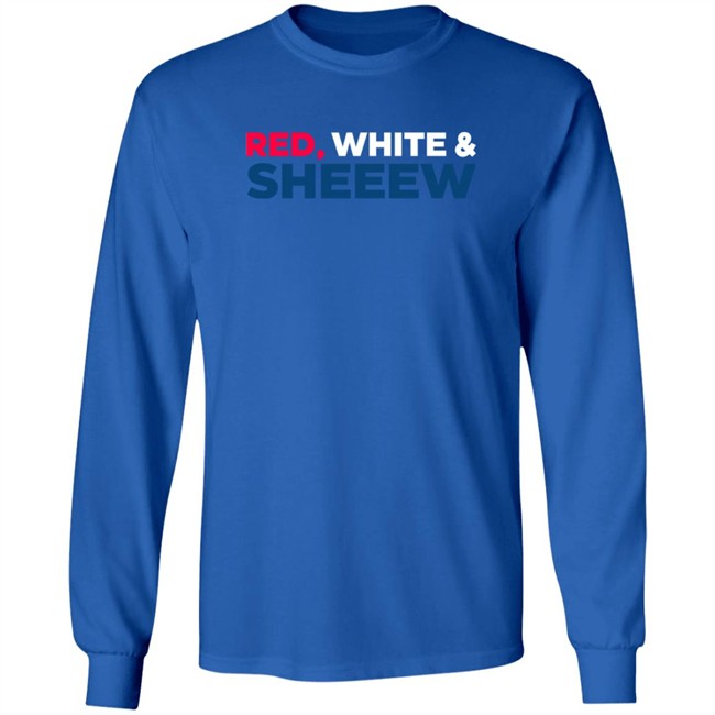 Beef Cake Merch Red White And Sheeew T Shirt Beef Cake Merch Red White And Sheeew T Shirt - Image 9