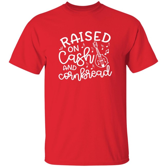 Johnny Cash Shirts Raised On Cash And Cornbread T Shirt Johnny Cash Shirts Raised On Cash And Cornbread T Shirt - Image 4