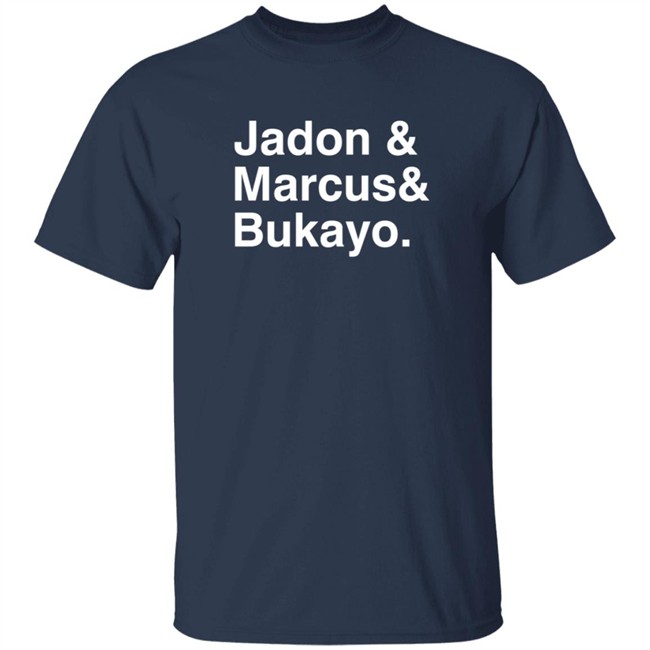 Jason Sudeikis Shirts Jadon & Marcus & Bukayo T Shirt Jason Sudeikis Shirts Jadon & Marcus & Bukayo T Shirt - Image 3