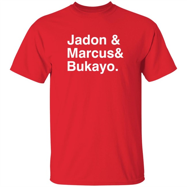 Jason Sudeikis Shirts Jadon & Marcus & Bukayo T Shirt Jason Sudeikis Shirts Jadon & Marcus & Bukayo T Shirt - Image 4
