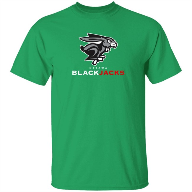 Ottawa Sports Fans Shirts Ottawa Blackjacks T Shirt Ottawa Sports Fans Shirts Ottawa Blackjacks T Shirt - Image 2