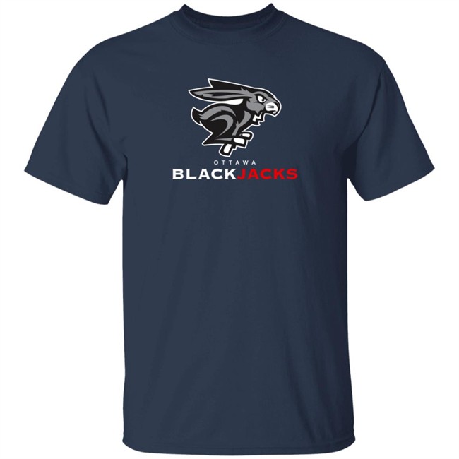 Ottawa Sports Fans Shirts Ottawa Blackjacks T Shirt Ottawa Sports Fans Shirts Ottawa Blackjacks T Shirt - Image 3