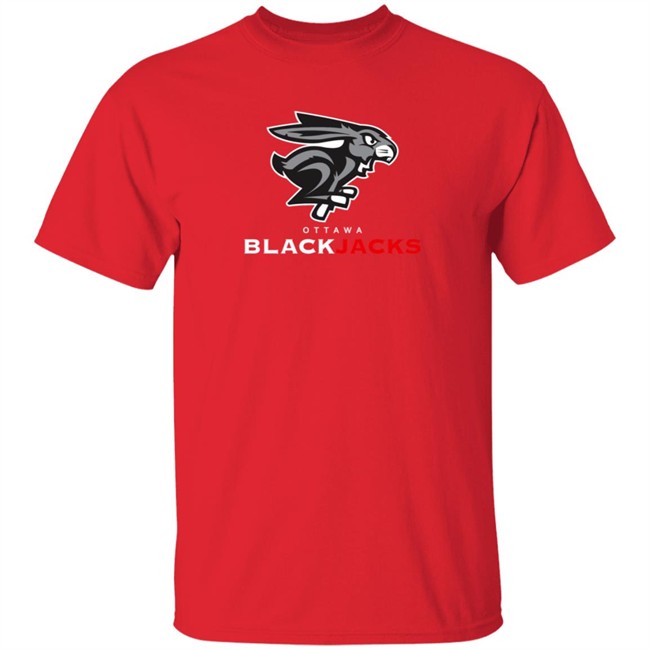 Ottawa Sports Fans Shirts Ottawa Blackjacks T Shirt Ottawa Sports Fans Shirts Ottawa Blackjacks T Shirt - Image 4