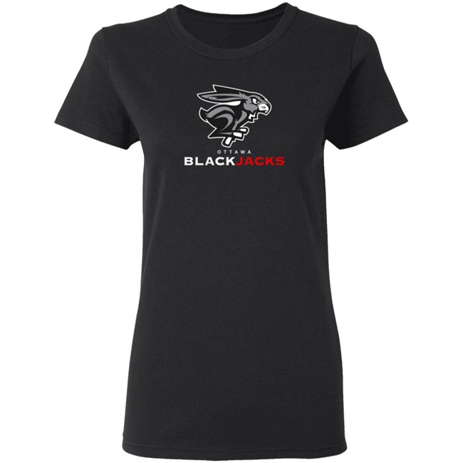 Ottawa Sports Fans Shirts Ottawa Blackjacks T Shirt Ottawa Sports Fans Shirts Ottawa Blackjacks T Shirt - Image 6