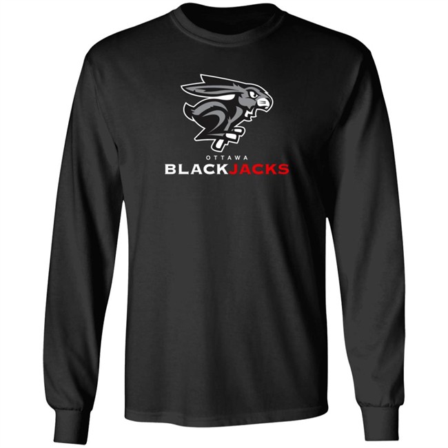 Ottawa Sports Fans Shirts Ottawa Blackjacks T Shirt Ottawa Sports Fans Shirts Ottawa Blackjacks T Shirt - Image 8