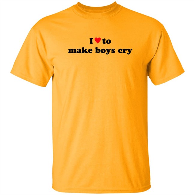I Love To Make Boys Cry T Shirt I Love To Make Boys Cry T Shirt - Image 2