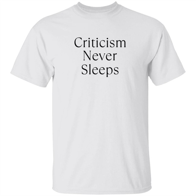 Brandon Shirts Criticism Never Sleeps Tee Shirt
