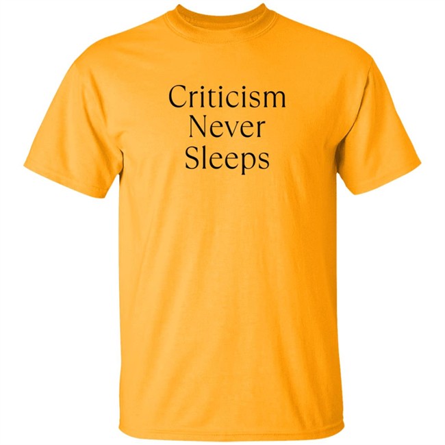 Brandon Shirts Criticism Never Sleeps Tee Shirt Brandon Shirts Criticism Never Sleeps Tee Shirt - Image 2