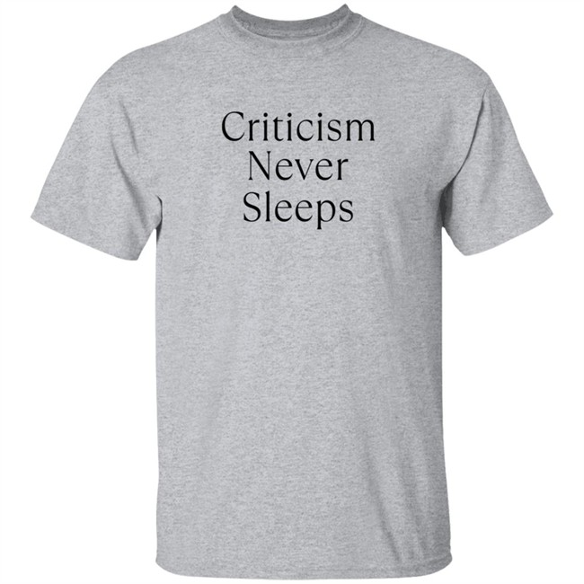Brandon Shirts Criticism Never Sleeps Tee Shirt Brandon Shirts Criticism Never Sleeps Tee Shirt - Image 4