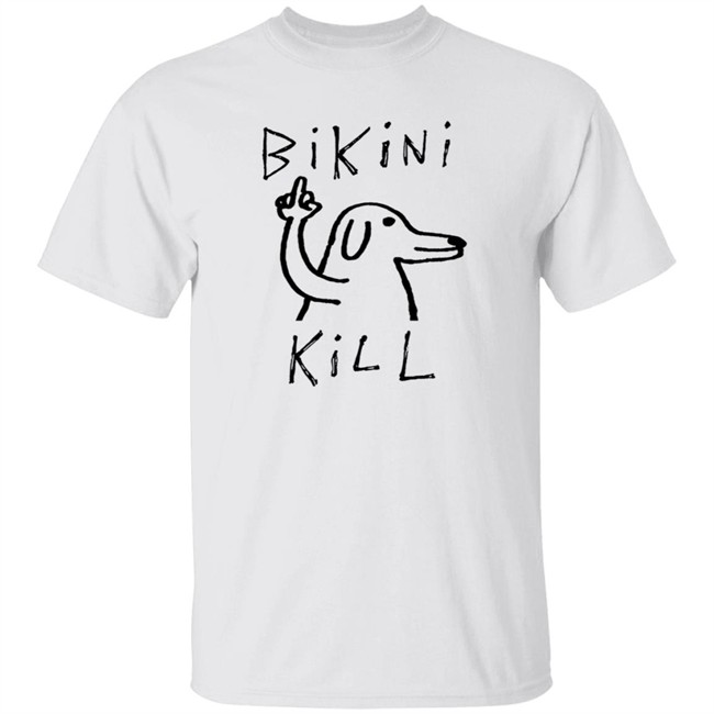 Bikinikill Merch Store Bikini Kill White Dog Tee Shirt