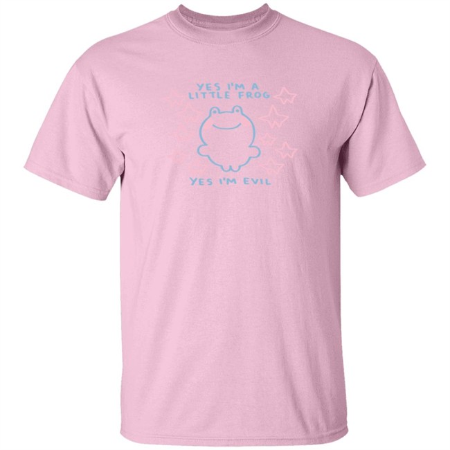 Yes I'm A Little Frog, Yes I'm Evil Shirt Yes I'm A Little Frog, Yes I'm Evil Shirt - Image 3