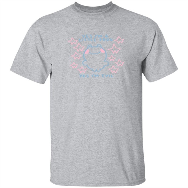 Yes I'm A Little Frog, Yes I'm Evil Shirt Yes I'm A Little Frog, Yes I'm Evil Shirt - Image 4