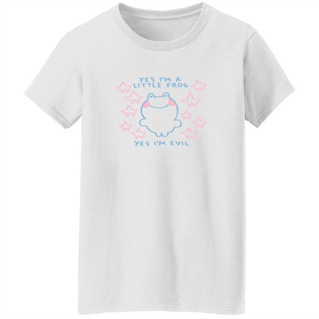 Yes I'm A Little Frog, Yes I'm Evil Shirt Yes I'm A Little Frog, Yes I'm Evil Shirt - Image 5
