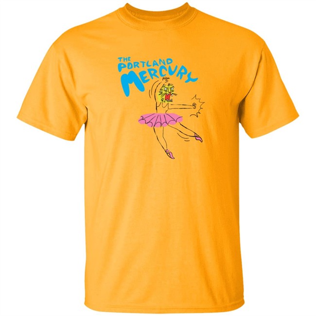 The Portland Mercury Ballerina White T Shirt The Portland Mercury Ballerina White T Shirt - Image 2