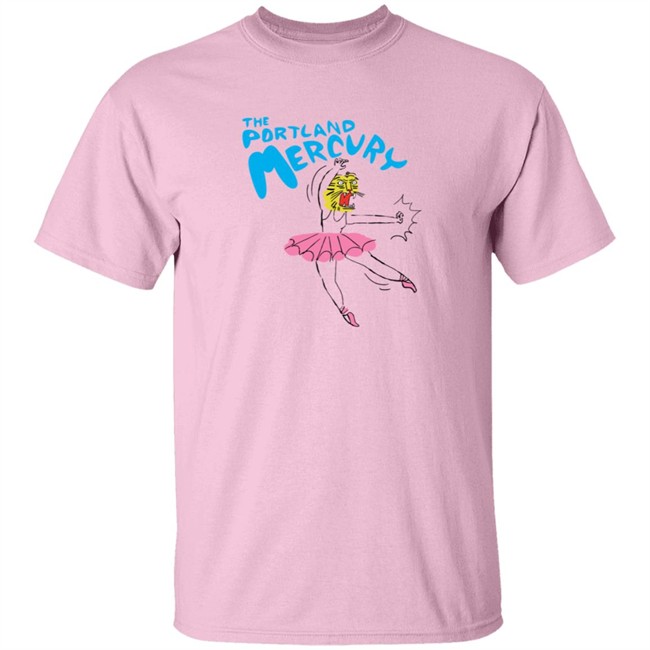 The Portland Mercury Ballerina White T Shirt The Portland Mercury Ballerina White T Shirt - Image 3