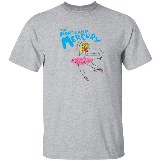 The Portland Mercury Ballerina White T Shirt The Portland Mercury Ballerina White T Shirt - Image 4