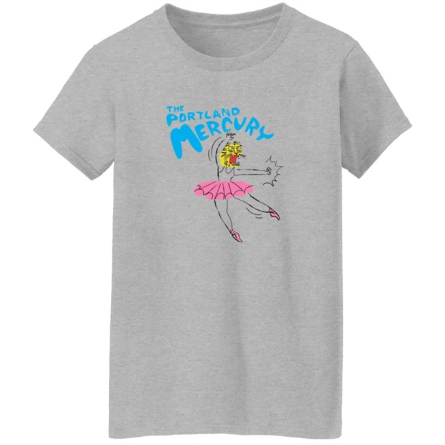 The Portland Mercury Ballerina White T Shirt The Portland Mercury Ballerina White T Shirt - Image 6