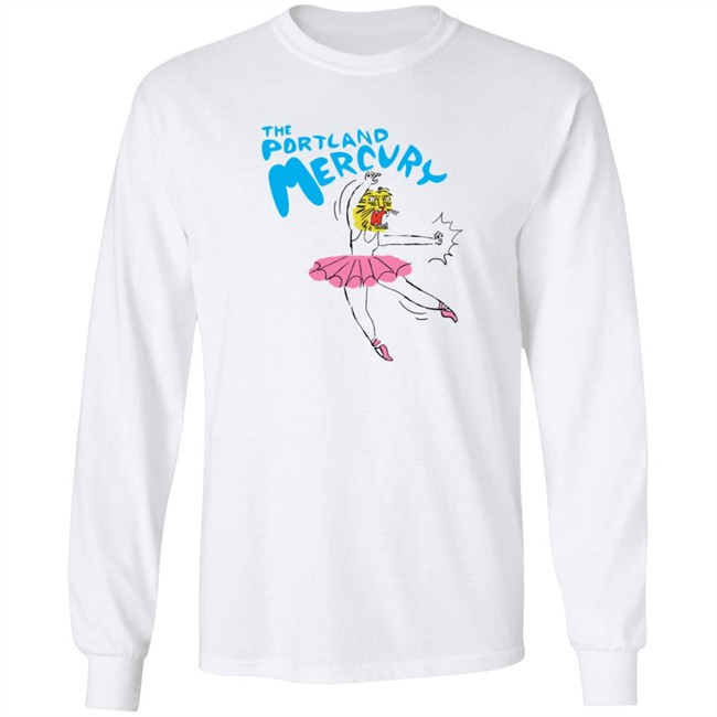 The Portland Mercury Ballerina White T Shirt The Portland Mercury Ballerina White T Shirt - Image 8