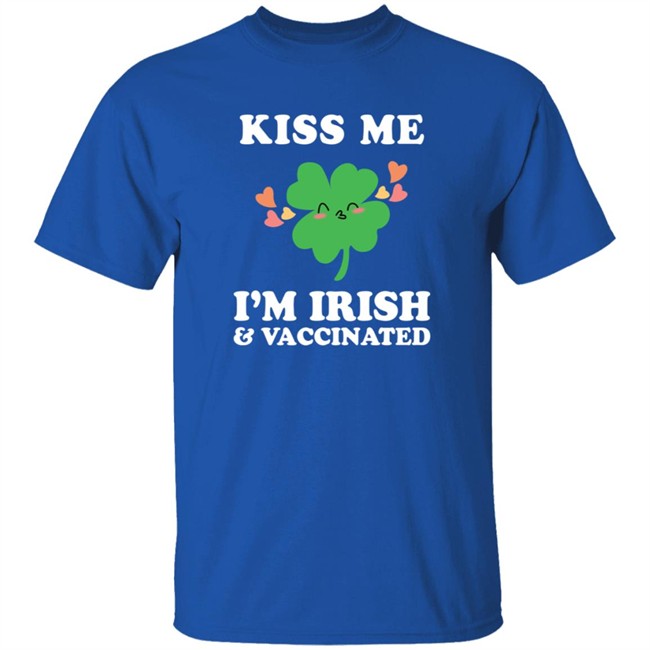 Nicola Coughlan T Shirt Kiss Me I'm Ireland and Vaccinated Shirt Nicola Coughlan T Shirt Kiss Me I'm Ireland and Vaccinated Shirt - Image 5