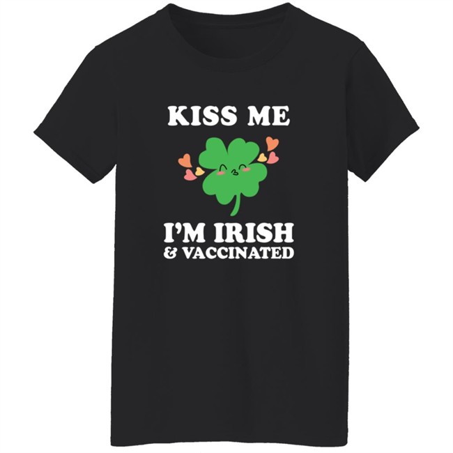 Nicola Coughlan T Shirt Kiss Me I'm Ireland and Vaccinated Shirt Nicola Coughlan T Shirt Kiss Me I'm Ireland and Vaccinated Shirt - Image 6