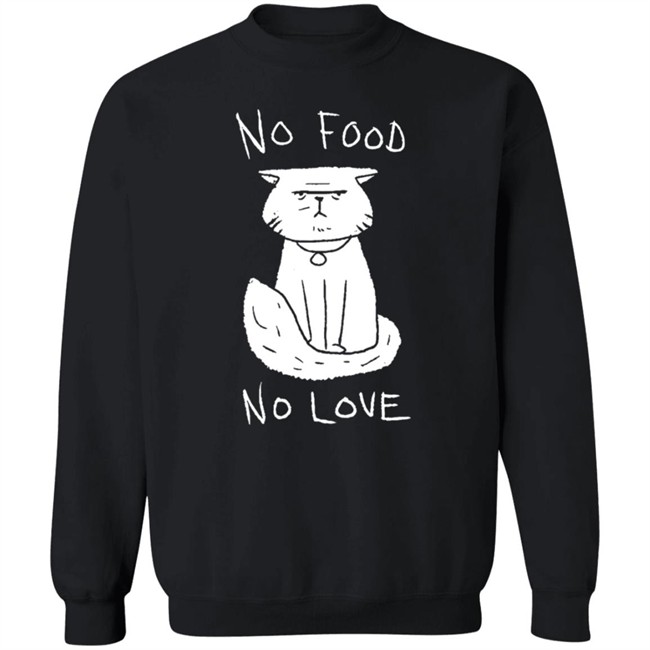Dead By Day Light Shop Merch Meg's Cat Fostering Sweatshirt No Food No Love Hooded Sweatshirt