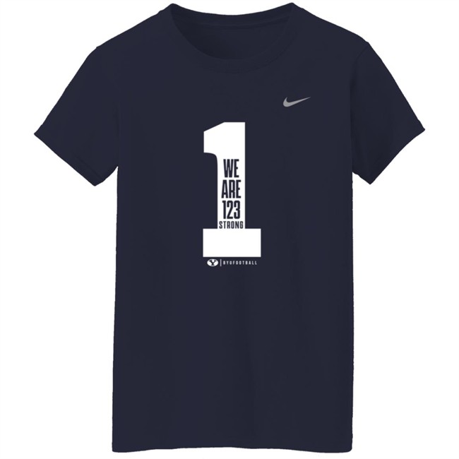 Byu Football Wears Pregame Shirts We Are 123 Strong Shirt Danh - Byu Football Wears Pregame Shirts We Are 123 Strong Shirt
