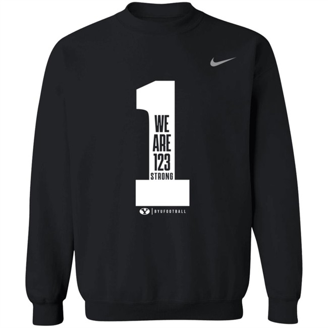Byu Football Wears Pregame Shirts We Are 123 Strong Shirt Danh - Byu Football Wears Pregame Shirts We Are 123 Strong Shirt