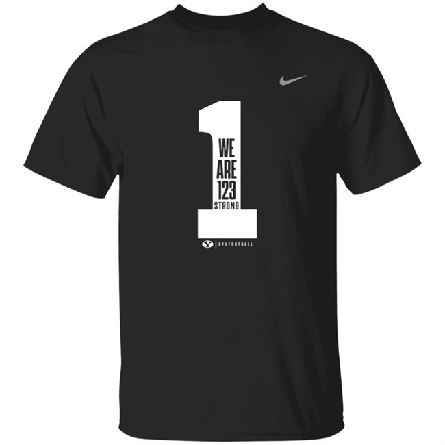 Byu Football Wears Pregame Shirts We Are 123 Strong Shirt Danh - Byu Football Wears Pregame Shirts We Are 123 Strong Shirt