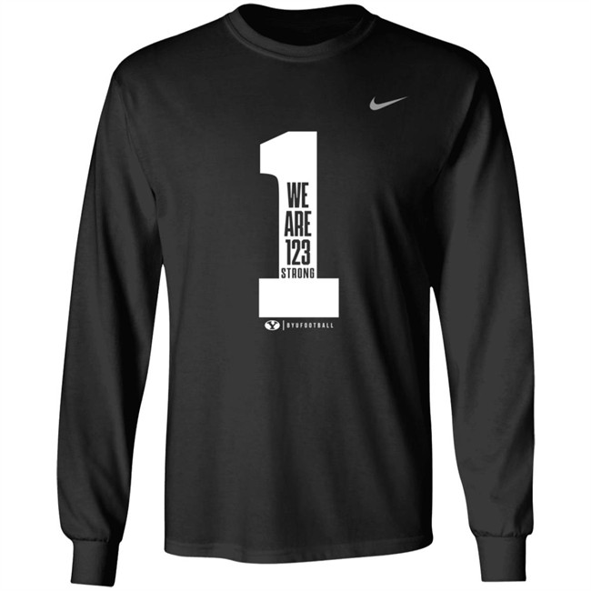 Byu Football Wears Pregame Shirts We Are 123 Strong Shirt Danh - Byu Football Wears Pregame Shirts We Are 123 Strong Shirt
